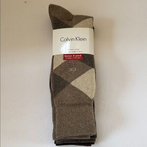New Calvin Klein Men’s 4 Pair Dress Socks